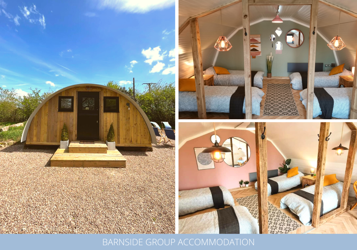 Barnside Hen Camp at Field Head Farm Hen Party Glamping.
