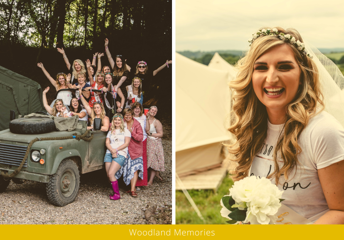 Hen Camp at Field Head Farm Hen Party Glamping, Staffordshire.